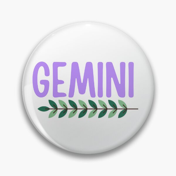 Item preview, Gemini Zodiac Sign with Leaves designed and sold by Hellofriendco.