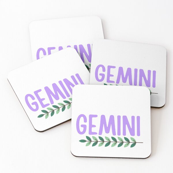 Item preview, Gemini Zodiac Sign with Leaves designed and sold by Hellofriendco.