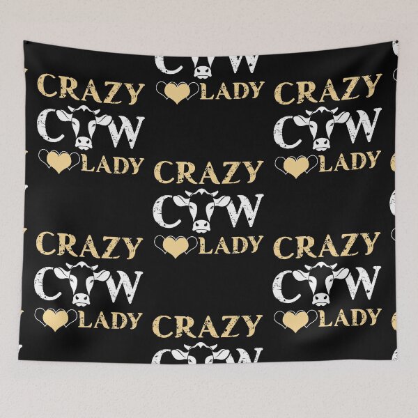 Item preview, Crazy Cow Lady designed and sold by LittleDuckk.