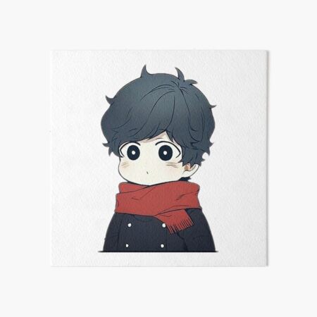 Anime Boy Profile  Art Board Print for Sale by Senakha