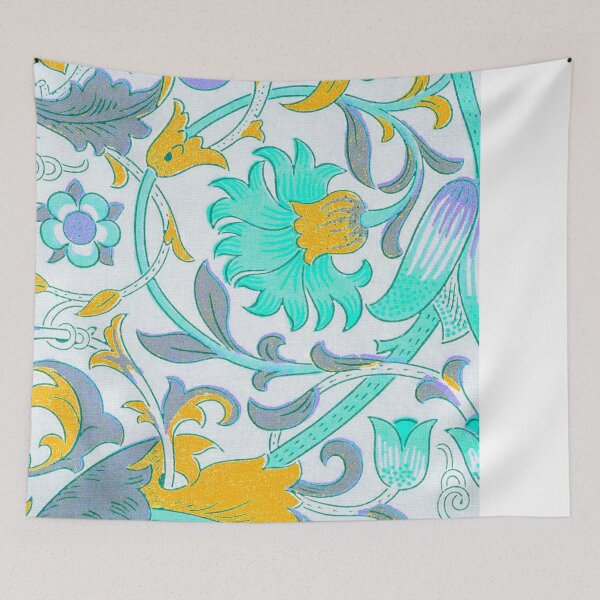 Item preview, Turquoise Yellow Grey Floral Lodden Pattern designed and sold by fowons.