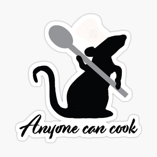 "Anyone Can Cook " Sticker by AidanNemarluk Redbubble