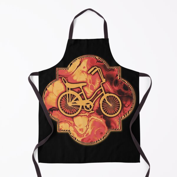 Item preview, Oldschool Bike * Psychedelic fire * Groovy Gift for Bike Lover designed and sold by BadassBazaar.