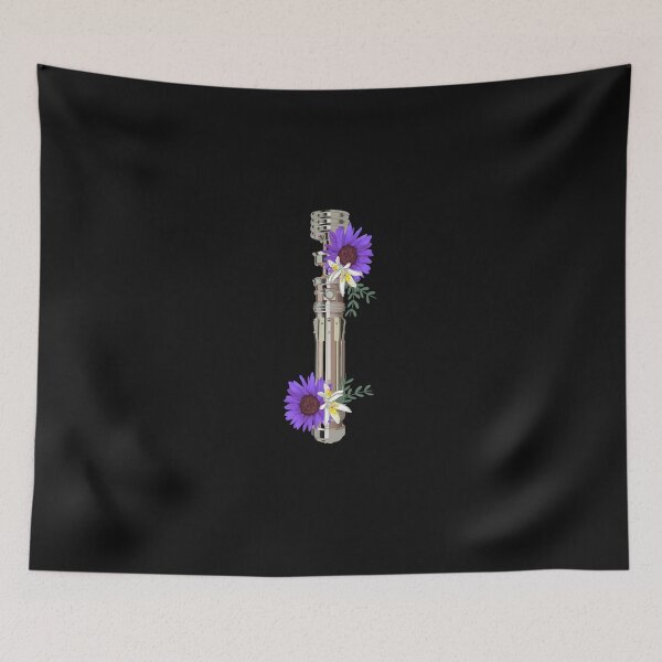 Item preview, Leia’s Lightsaber sprouting purple flowers designed and sold by urbainplne.