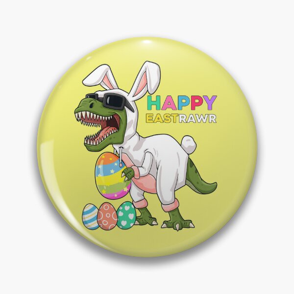 Item preview, Happy Eastrawr Easter Bunny Dinosaur Eggs Boys Kids designed and sold by pixelsimple.