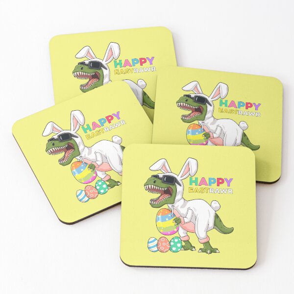 Item preview, Happy Eastrawr Easter Bunny Dinosaur Eggs Boys Kids designed and sold by pixelsimple.