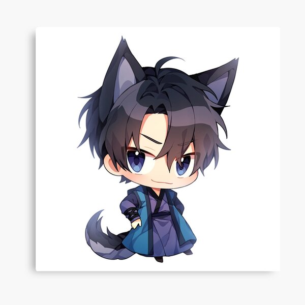 Cute Anime Boy Canvas Prints For Sale Redbubble