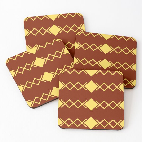 Item preview, BROWN & YELLOW GEOMETRIC PATTERN designed and sold by SanaaYangu.