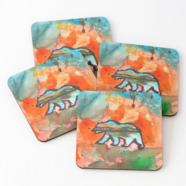 Item preview, Big Bear Painting Watercolor designed and sold by signaturelaurel.