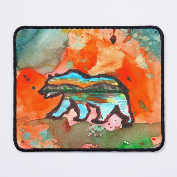Item preview, Big Bear Painting Watercolor designed and sold by signaturelaurel.