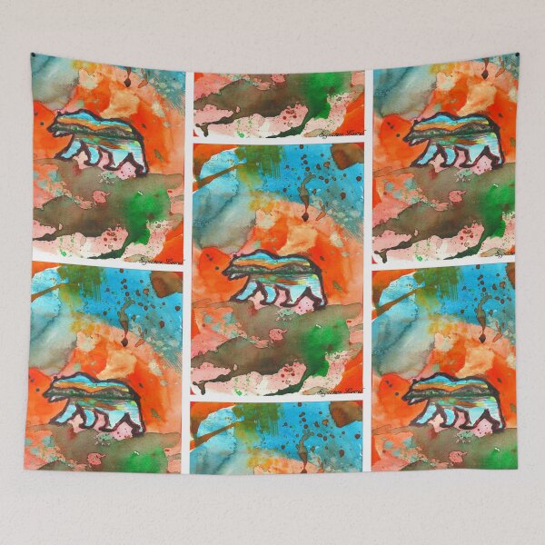 Item preview, Big Bear Painting Watercolor designed and sold by signaturelaurel.