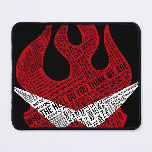 Item preview, Gurren Lagann typography Classic designed and sold by DhylanRalphs.