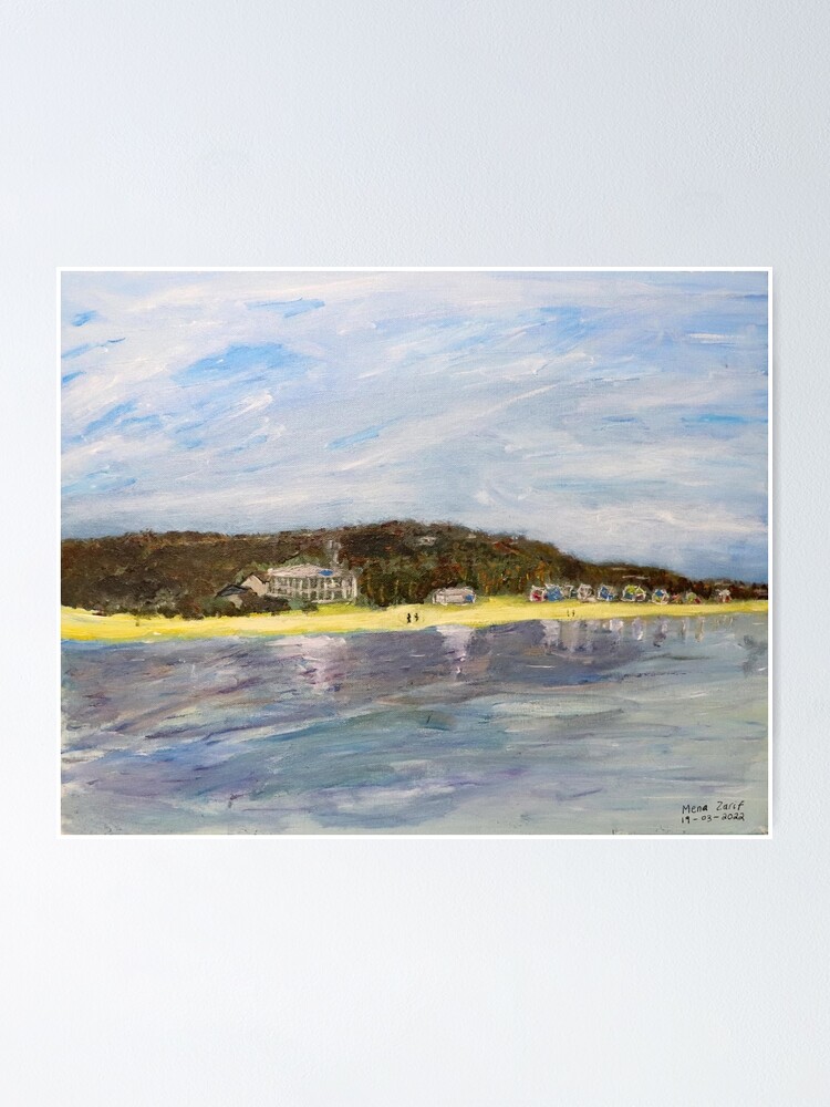 "Acrylic painting of Dromana Beach, Dromana, Victoria, Australia