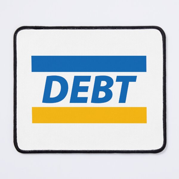 Item preview, DEBT Free - Credit Debit - Financial Freedom Meme designed and sold by Stephen Scharf.