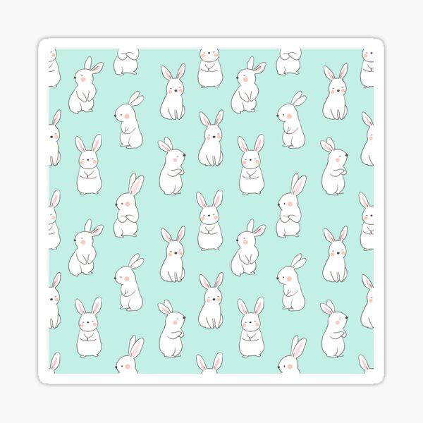 Item preview, Cute Snow Rabbits designed and sold by PeachyLitchi.