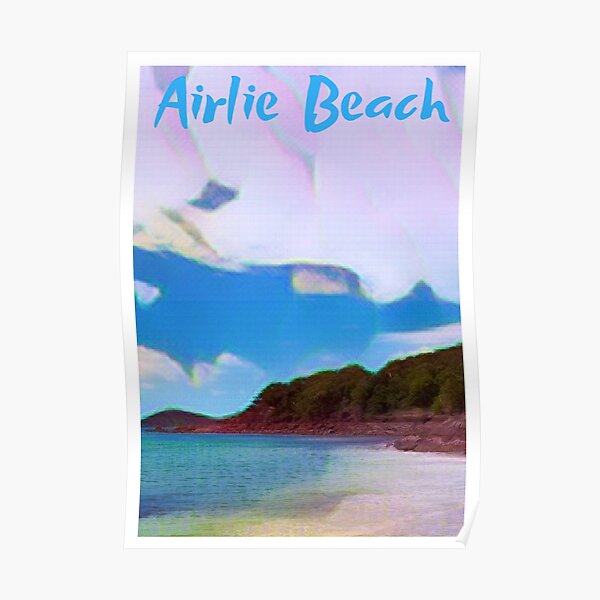 Airlie Beach Vintage Inspired Travel Poster