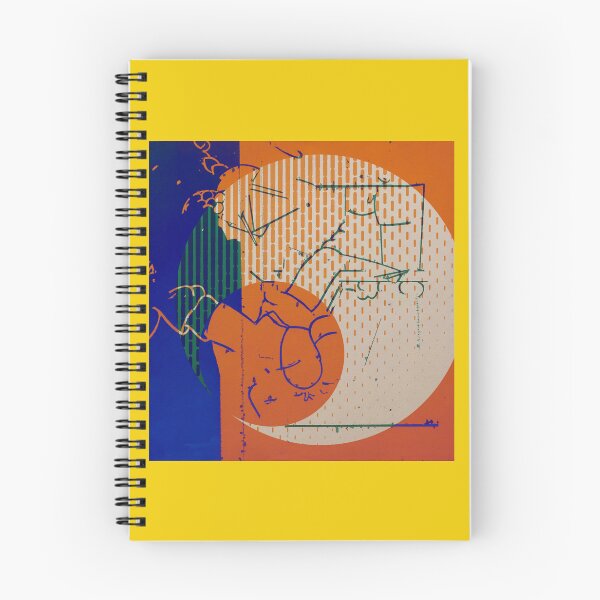 Item preview, Circles composition blue orange pink abstract  designed and sold by SpArtk.