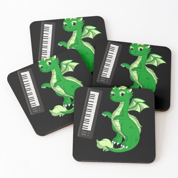 Item preview, Dragon Playing Piano ,Funny Good Dragon Piano Lovers Green Design designed and sold by MARCOdvcdsx.