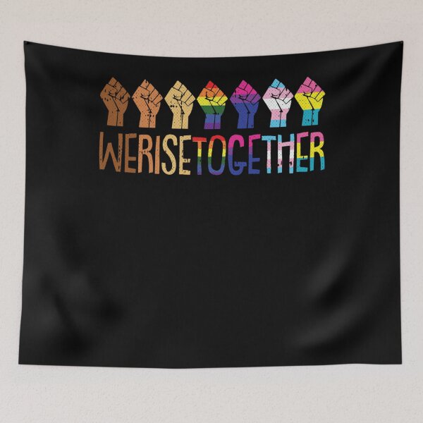 Item preview, We Rise Together LGBTQ Pride Social Justice Equality Ally designed and sold by michellexkelly.