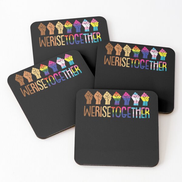 Item preview, We Rise Together LGBTQ Pride Social Justice Equality Ally designed and sold by michellexkelly.