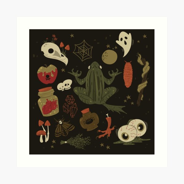 The Witch's Essentials Art Print