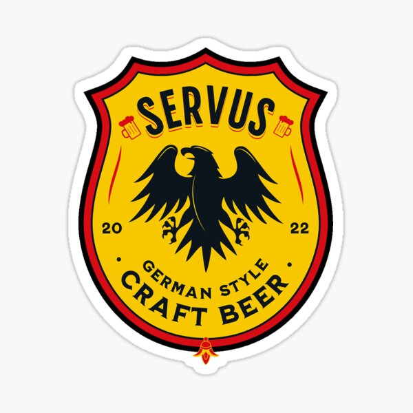 "Servus German Craft Beer" Sticker by frigamribe88 Redbubble