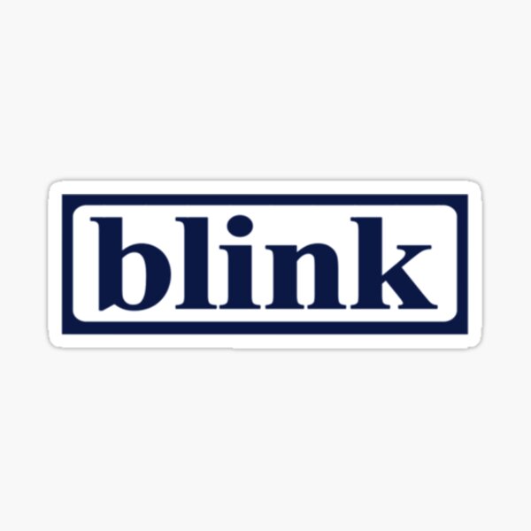 Vintage Blink 182 (Pre-182) Logo Design    Sticker