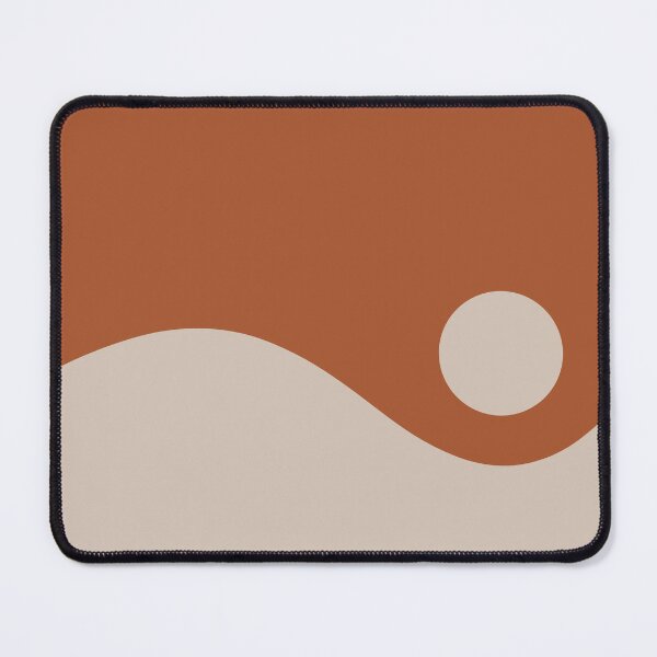 Item preview, Nami Minimalist Wave Abstract in Rust Clay and Putty designed and sold by kierkegaard.