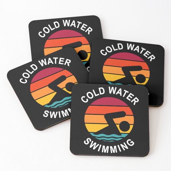Item preview, Cold Water Swimming Small Vintage Retro Sunset Classic T-Shirt designed and sold by jacksrome6.
