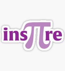 Math Inspire Pi 3.14 shirt Sticker