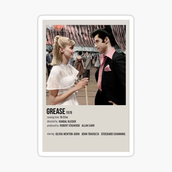 Vista previa del artículo con la obra «Grease 1978 Póster de película alternativa minimalista», diseñado y vendido por earlgrye.
