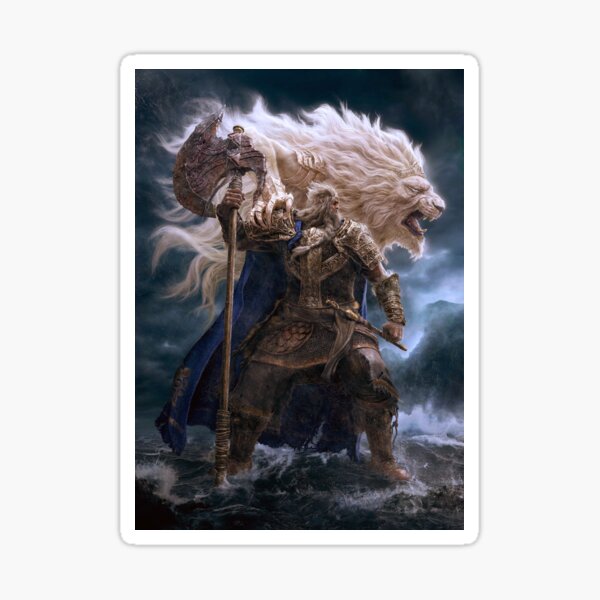 Elden Ring Godfrey First Elden Lord Sticker By Novo Studio Redbubble   St,small,507x507 Pad,600x600,f8f8f8 