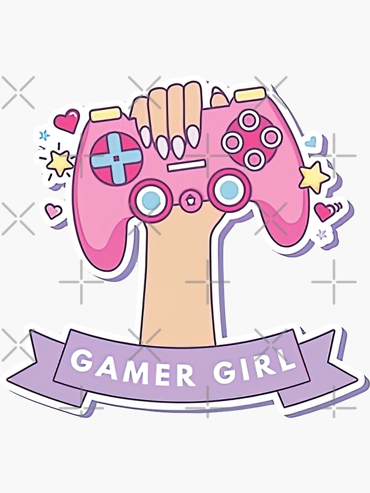 gamer-girl-aesthetic-gamer-girl-sticker-for-sale-by-graphic-genie