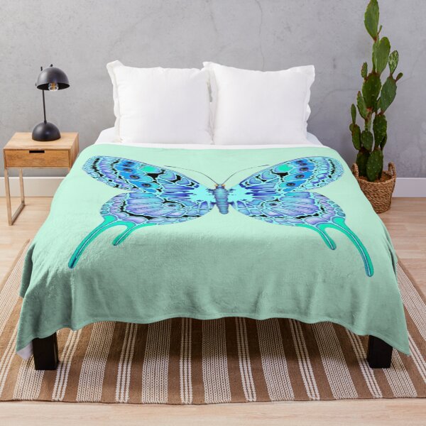 Item preview, butterfly collection- electric teal colors designed and sold by THE AMERICAN TEEVANGELIST.
