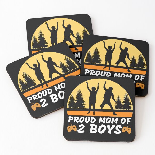 Item preview, Proud Mom of Two Boys designed and sold by MacAndMoose.