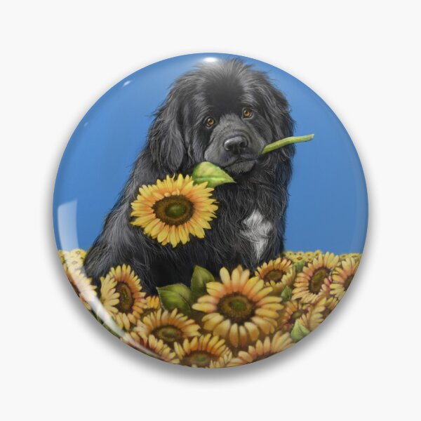 Item preview, Sunflowers and newfie designed and sold by Patricia Reeder Eubank.