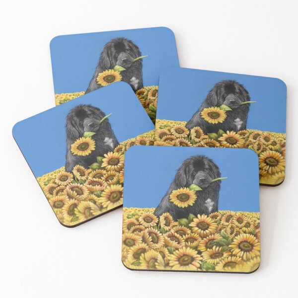 Item preview, Sunflowers and newfie designed and sold by Patricia Reeder Eubank.