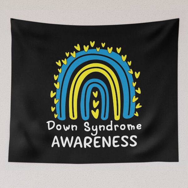 Item preview, Down Syndrome Awareness Rainbow T21 Yellow Blue rainbow designed and sold by Dolphin Graphic.