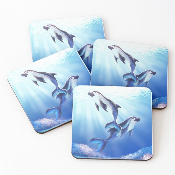 Item preview, Striped Dolphins designed and sold by InkofStars.