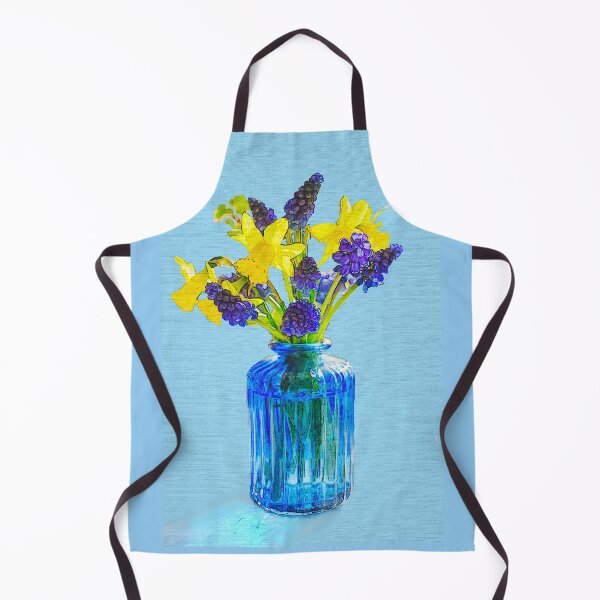 Item preview, Spring Flowers In A Blue glass bottle. designed and sold by Alisonchambers2.