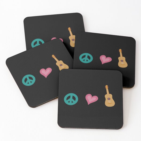 Item preview, Peace Love Ukelele Uke Music Lover Funny Gift Essential T-Shirt designed and sold by stewaales6.