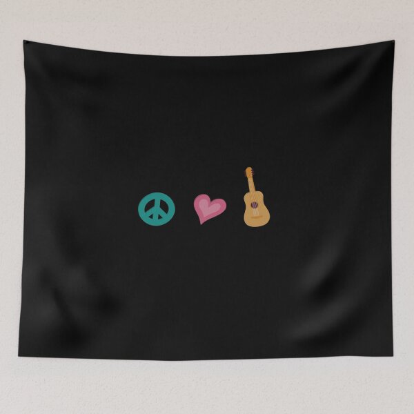 Item preview, Peace Love Ukelele Uke Music Lover Funny Gift Essential T-Shirt designed and sold by stewaales6.