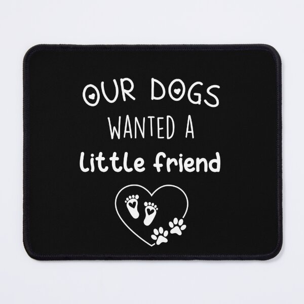 Item preview, our dogs wanted a little friend, pregnancy announcement, pregnant, pregnancy, matching Mommy Daddy EST, couples pregnancy announcement funny sarcastic Rude Offensive saying, designed and sold by joygift369.