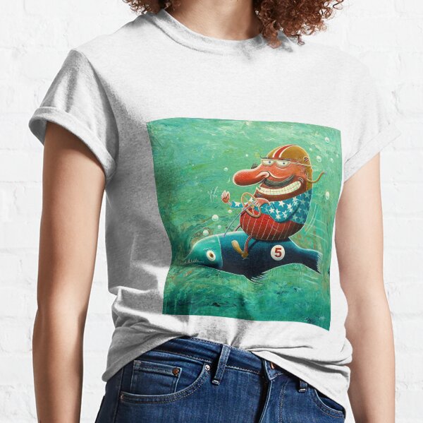 Ride the wild fish Classic T-Shirt
