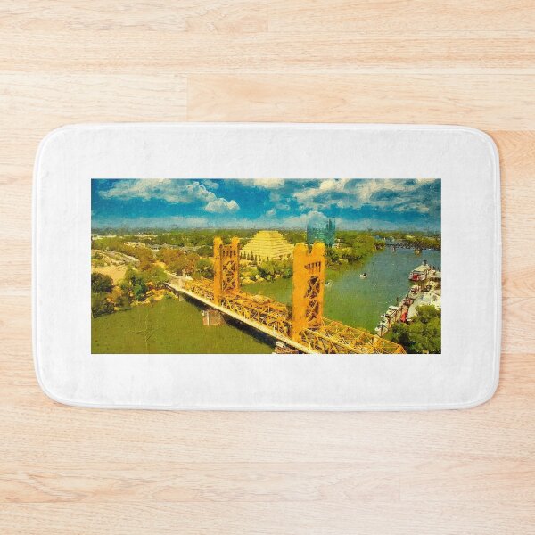 Item preview, Tower Bridge in Sacramento - digital painting designed and sold by NickoPrints.