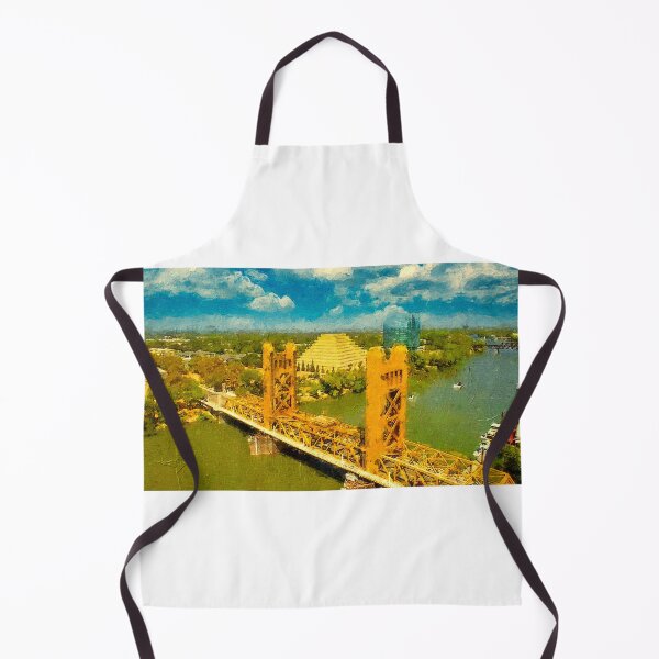 Item preview, Tower Bridge in Sacramento - digital painting designed and sold by NickoPrints.