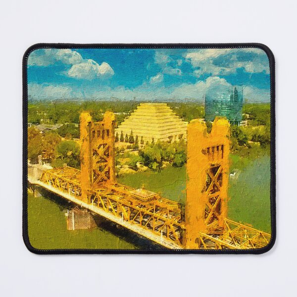 Item preview, Tower Bridge in Sacramento - digital painting designed and sold by NickoPrints.