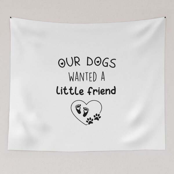 Item preview, our dogs wanted a little friend, pregnancy announcement, pregnant, pregnancy, matching Mommy Daddy EST, couples pregnancy announcement  funny sarcastic Rude Offensive saying, designed and sold by joygift369.