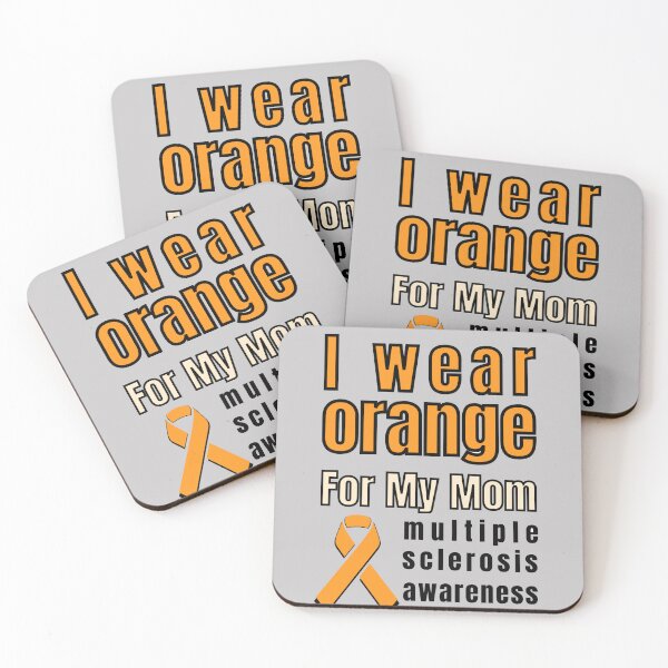 Item preview, I wear Orange For My Mom Multiple Sclerosis Awareness l  I  Wear Orange Ribbon For My Mom l  Gift for mom l  multiple sclerosis awareness tee designed and sold by Reddiamond3 ⭐⭐⭐⭐⭐.