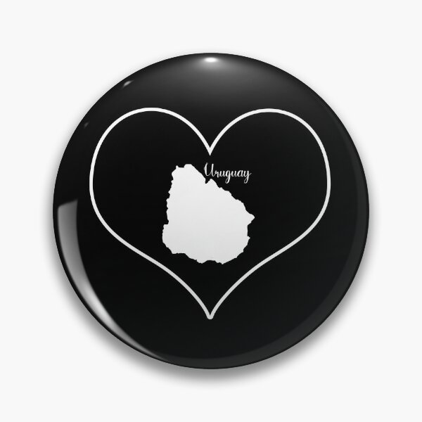 Item preview, Black heart map Uruguay designed and sold by Astralia.